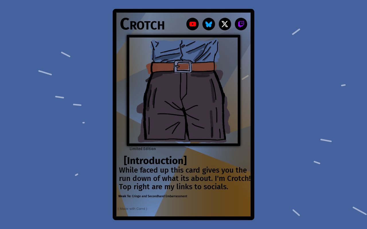 Carrd profile picture for @crotch